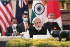 QUAD leaders call for free and open Indo-Pacific; welcome India’s decision to resume exports of COVID-19 vaccines