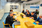 The official meeting of the director general of Rosatom Alexey Likhachev and director general of the IAEA Rafael Grossi
